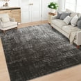 thumbnail image 6 of Garvee 5ftx7ft Modern Abstract Area Rug Ombre Print Accent Carpet, Non Slip Washable Rug Home Decor Floor Mat for Living Room Bedroom Dining Room, Black Gray, 6 of 8
