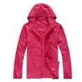 thumbnail image 2 of Tiqkatyck Womens Snow Jacket, Women Solid Rain Jacket Outdoor Plus Size Hooded Coat Windproof Loose Water Proof Lightweight Ski Jacket Women Windbreaker Jacket Women, Jacket Hot Pink XXL, 2 of 4