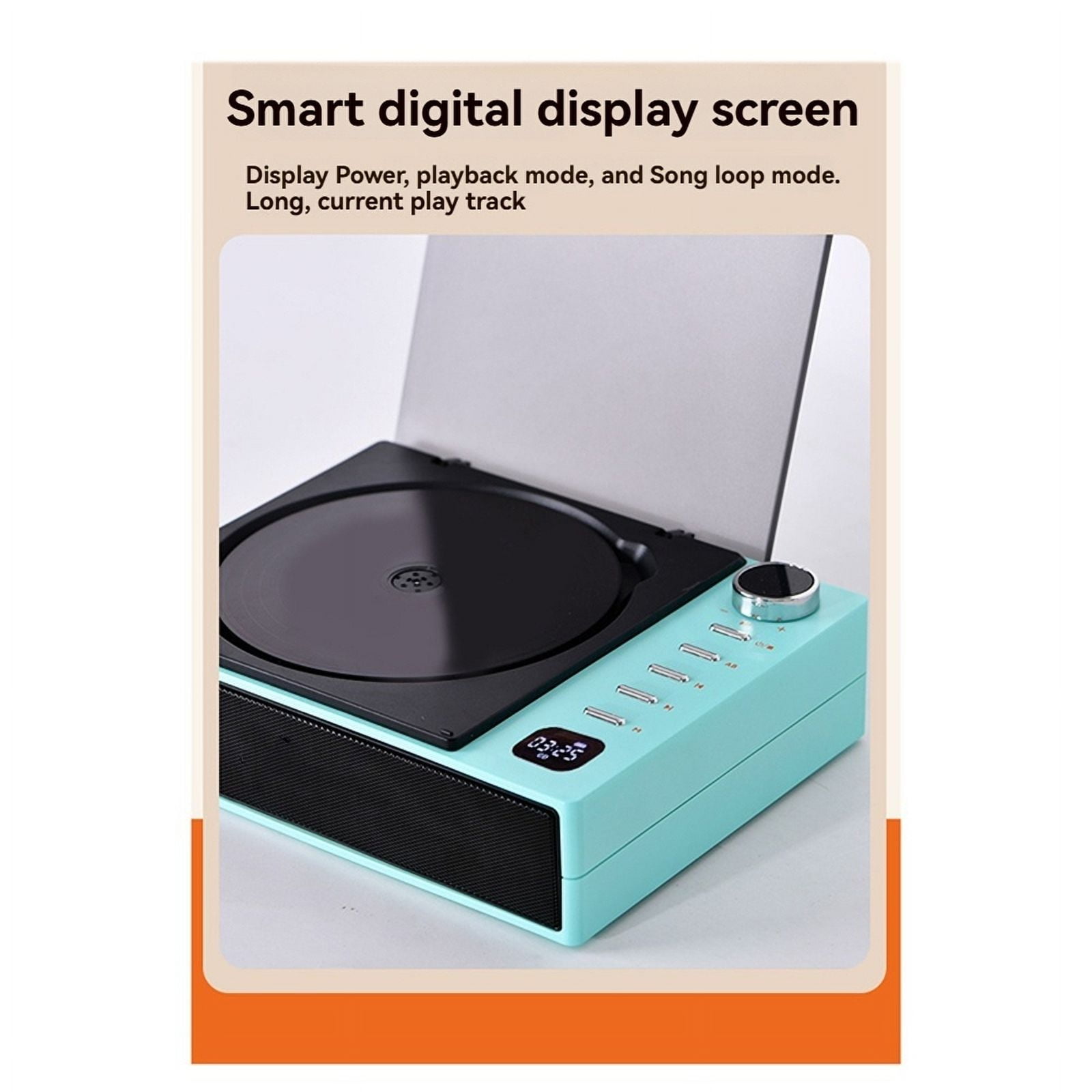 Portable CD Player Bluetooth Digital Optical Output Audiophile Audio Player Built- G22678