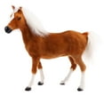 thumbnail image 2 of Jouet Figurine Modèle d'Animal Cheval en Peluche Réaliste, 2 of 8