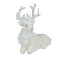 thumbnail image 3 of Northlight Cable Knit Sweater Sitting Reindeer Christmas Figure - 9.75", 3 of 5