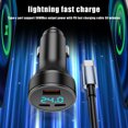 thumbnail image 3 of maskred Black Advanced Technology USB Car Phone Adapter - Sleek Appearance Enhanced Performance Convenient Car Phone Recharger black,box-packed 2C+1A, 3 of 6