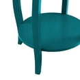 thumbnail image 4 of Linon Wren 18.5" Round Accent End Table with Shelf in Teal Blue Painted Wood, 4 of 6