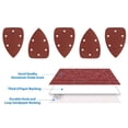 thumbnail image 2 of Bgsha 10 Pcs 14x9cm Triangle Sanding Pads Paper Set Hook & Loop Oscillating Multitool, 2 of 10