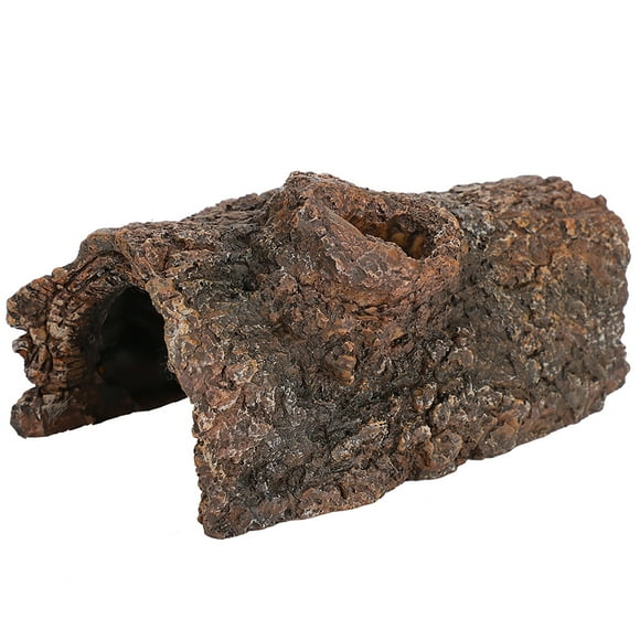 Resin Reptile Hide Cave,Simulation Resin Tree Bark Reptile Box Landscape Simulation Tree Bark Hide Cave Proven Performance