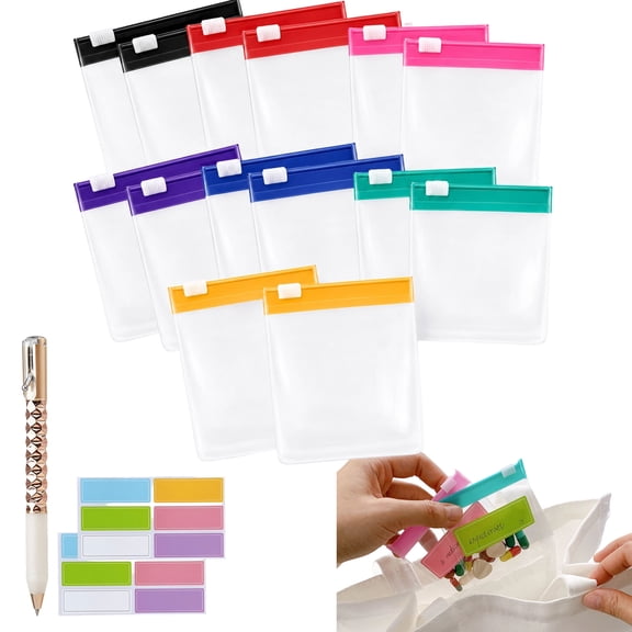 Self Sealing Medicine Bags, 3"x3" Water-Resistant Zipper Design Pill Pouches for Travel, Storage for Medicine, Necklaces, Rings & Small Items