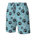 thumbnail image 5 of Naloa Cute Dog Footprints Men's Beach Shorts, Surfing shorts, Swim trunks, Quick Dry Swim Trunks for Surfing Beach Fun - Small, 5 of 9