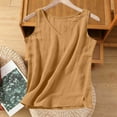 thumbnail image 2 of Horkkom Linen Tops for Women Fashion V Neck Solid Color Tank Tops Summer Casual Loose Sleeveless Tops XXL, 2 of 8