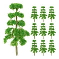 thumbnail image 1 of 10Pcs Mini Trees for Dioramas and Train Scenery Enhancement Green Plastic Miniature, 1 of 9