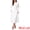 White, variant on DARING DIVA Women's Long Sleeve Formal Crewneck A-Line Maxi Dress S Black