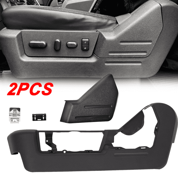 2PCS For 2009-2014 Ford F150 F-150 Seat Cover Trim Panel Bezel Left Driver Side