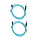 thumbnail image 2 of 2pcs 5.9ft Tattoo Clip Cords Interfaz RAC Profesional Cobre Silicona Tattoo Clip Cobre Core Clip Cable Cable Rotary Tattoo Machine Kit De Fuente De Alimentación(azul), 2 of 5