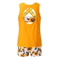 thumbnail image 4 of Conjunto de 3 piezas Bandeau Trajes de baño para mujer Fit Baño Blouson Swim Camis Vest + Tank Top + Shorts Fridja  nalpqowj61385, 4 of 8