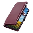thumbnail image 6 of TECH CIRCLE for Moto G Power 5G Case 6.7" 2024 Release, Classic Flip Wallet Case with Card Slots & Cash Pocket & Zipper Pocket, PU Leather Protective Fold Cover with Shoulder Strap & Lanyard, Winered, 6 of 8