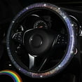 thumbnail image 3 of Bling Sparkling Car Steering Wheel Cover for Women Men 15 Inch Cute Bling Accessories Leather Car Wheel Protector Anti-Slip Car Wheel Protector Elastic Car Steering Wheel Cover for Cars Sedans SUV, 3 of 13