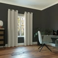 thumbnail image 5 of Sun Zero Nolan Energy Efficient Blackout Grommet Curtain Panel, 40"X84", Pearl, 5 of 9