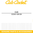 thumbnail image 6 of CUB CADET 631-08129 Mulch Plug 50" 54" FAB Mulch Kit Xtreme S, 6 of 9