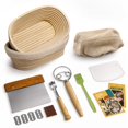 thumbnail image 1 of Juego de cestas para hacer pan Banneton de Rorecay, ovaladas, 25 cm, 1 of 8