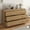 Beige, variant on Uforic Chest of Drawers for Living Room, , or Entryway, Sturdy Fluted Dresser with 6 Drawers, Light Oak