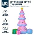 thumbnail image 3 of Árbol de Navidad inflable Joiedomi de 213 cm, rosa, con luces LED, 3 of 8