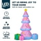 thumbnail image 3 of Árbol de Navidad inflable Joiedomi de 213 cm, rosa, con luces LED, 3 of 8