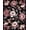 Rose, Pattern 2, variant on ODIKA 4'x6' Machine Washable Non-Slip Area Rug, Geometric Floral Hallway High Traffic Rug, Blue, 204938
