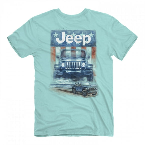 Jeep USA Beach Rider avant et Arrière Impression T-Shirt-Grand