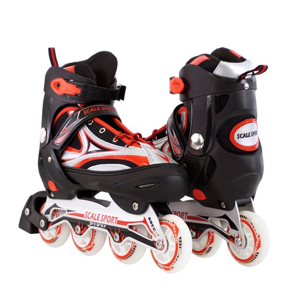 Size 811 Adjustable Inline Skates for Adults, Red