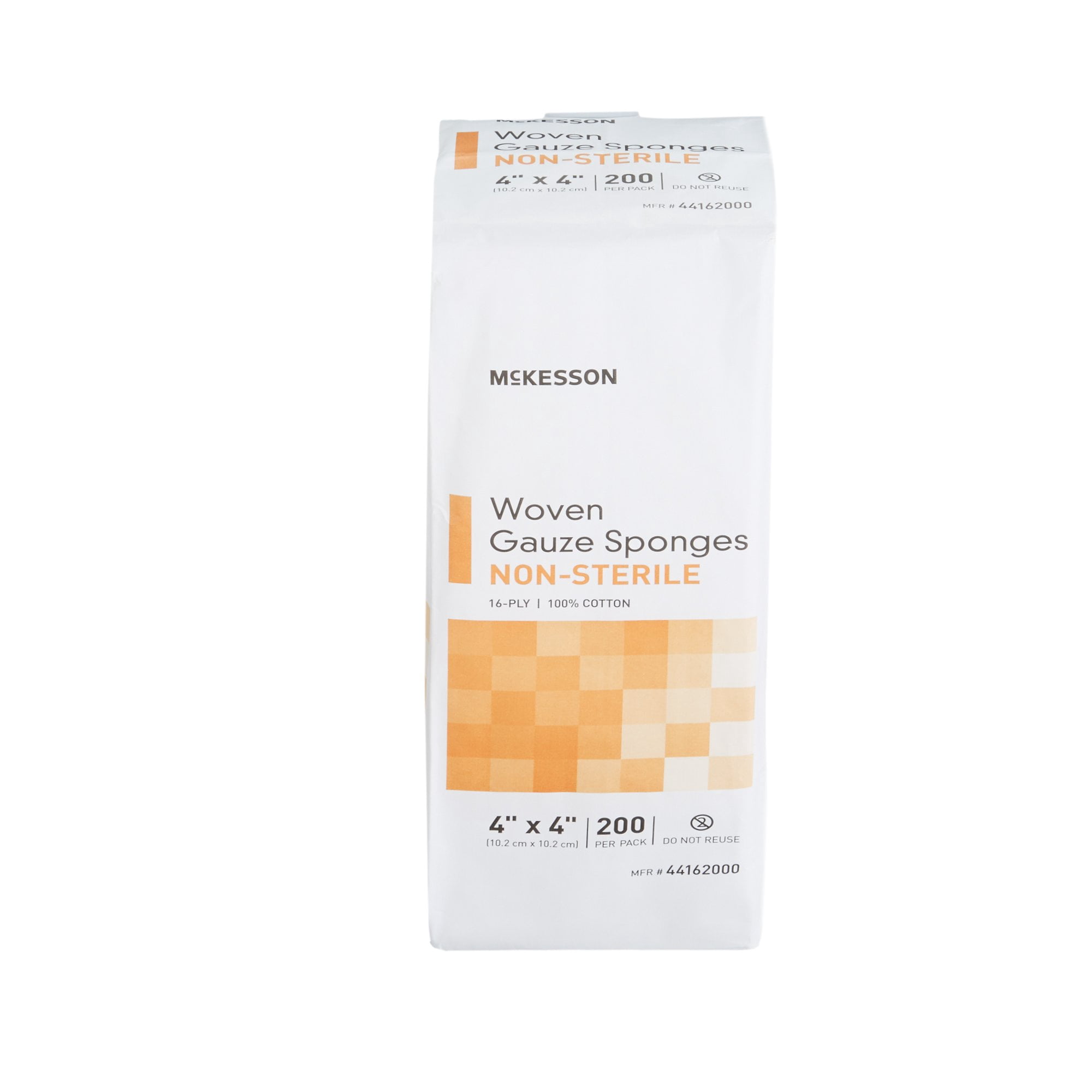 McKesson Woven Gauze Sponges, Non-Sterile 16-Ply Wound Pads, 2 in x 2 in, 200 per Pack, 10 Packs, 2000 Total