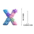 thumbnail image 3 of 26 Alphabet Snowflake Series 2D Acrylic Backpack Car Pendant Decoration Ornament, 3 of 6