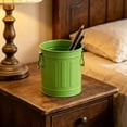 thumbnail image 4 of Ouuluon Pen Holder for Desk Multi-Functiona Pencil Cup, Green Vintage Industrial Style Desk Organizer with Handle for Office Home Art Supplies, 4 of 6
