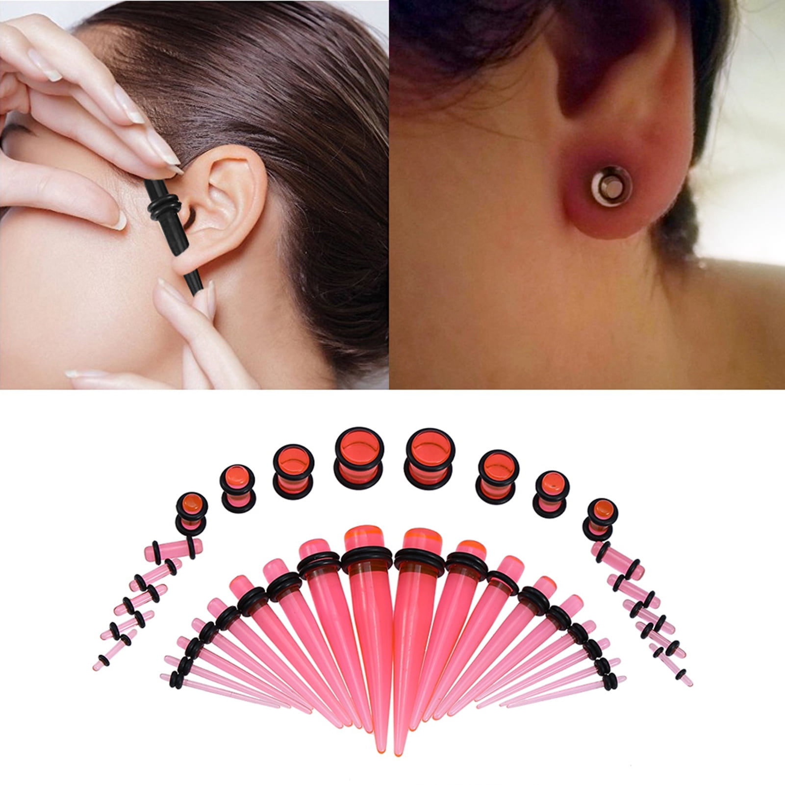 Ear Stretching Kit, 8 Types O Stretching Kit Ear Taper, Acrylic