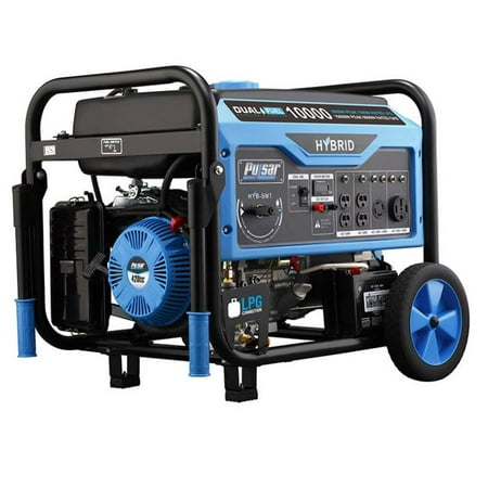 Pulsar 10000 Watt Peak 9000 Watt Rated Portable Gas and Liquid Propane Generator