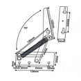thumbnail image 5 of 80° Steel Folding Hinges for Cabinet Doors, Bed & Sofa, Cold-Rolled Supports, 5 of 5