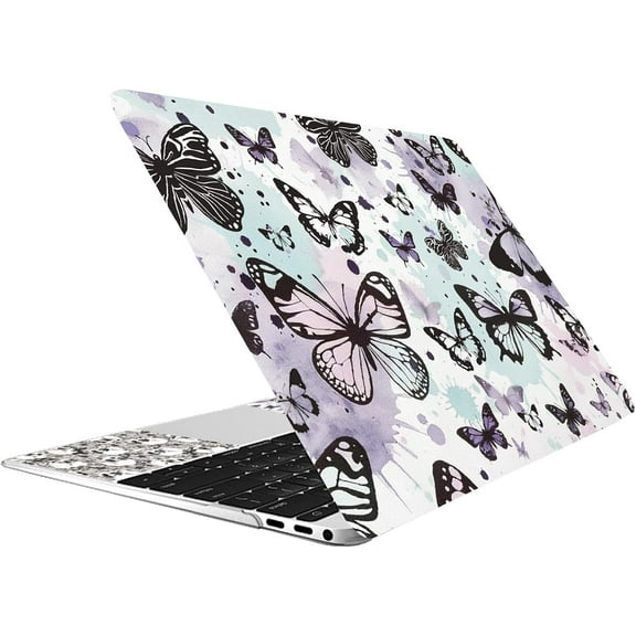 Butterfly Laptop Skin Sticker Decal Laptop Cover Decals Fits 12 13 13 14 15Inch Universal Netbook Skin Sticker Reusable Notebook Art Protector Notebook Wrist Pad Included Cover