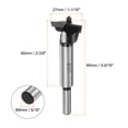 thumbnail image 2 of Uxcell 2 Paquetes de 27 mm (1-1/16") Broca Forstner de Carburo de Tungsteno para Bisagras de Madera, Negro, 2 of 5