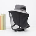 thumbnail image 2 of Mosquito Net Sun Hat for Men Women, UPF 50+ Sun Protection Wide Brim Boonie Hats with Neck Flap Outdoor Fishing Hiking Hat, 2 of 6