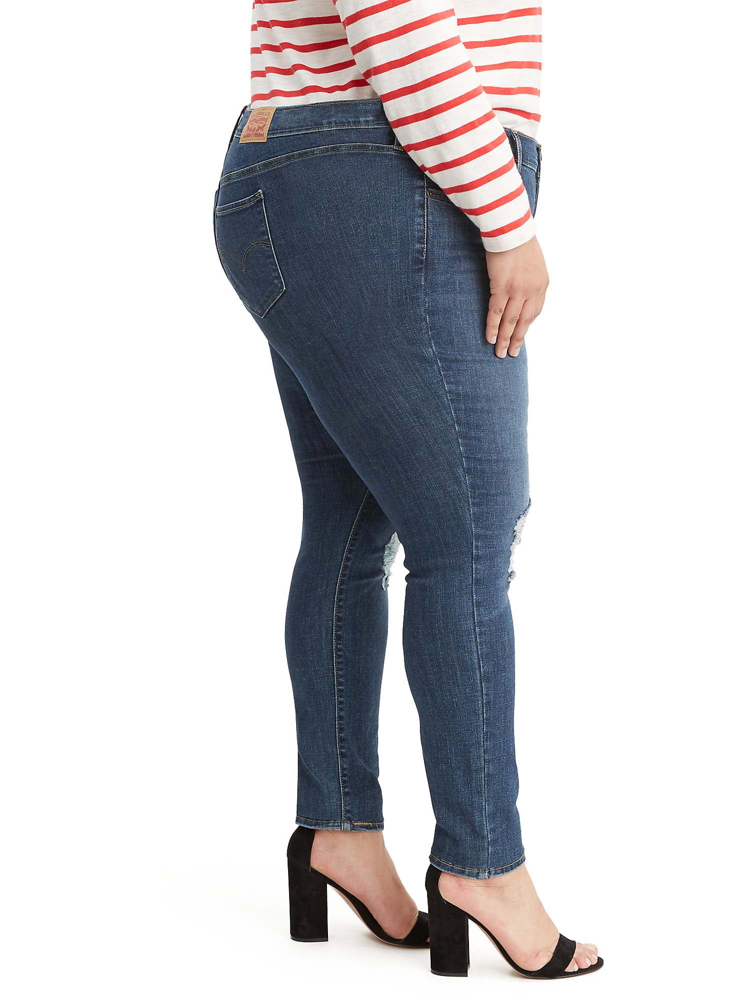 Levis Women's Plus Size 711 Stretch Mid Rise Skinny Jeans 