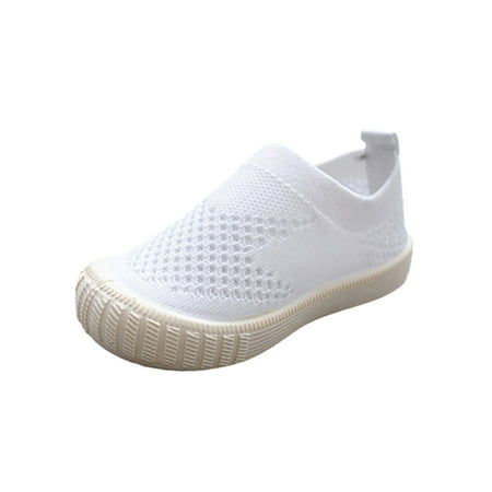 

Ritualay Girls Athletic Shoe Slip On Sock Sneaker Soft Sole Sneakers Comfort Lightweight Flats Jogging Sports Low Top Running Shoes White 12C