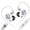 White-USB-C (With Mic), variant on KZ Gale Hi-Fi Acoustic Gaming Earphones, Super-Linear Dynamic Driver, Omnidirectional Dual Microphones, Detachable Cable, Rich Bass for Music & Gaming