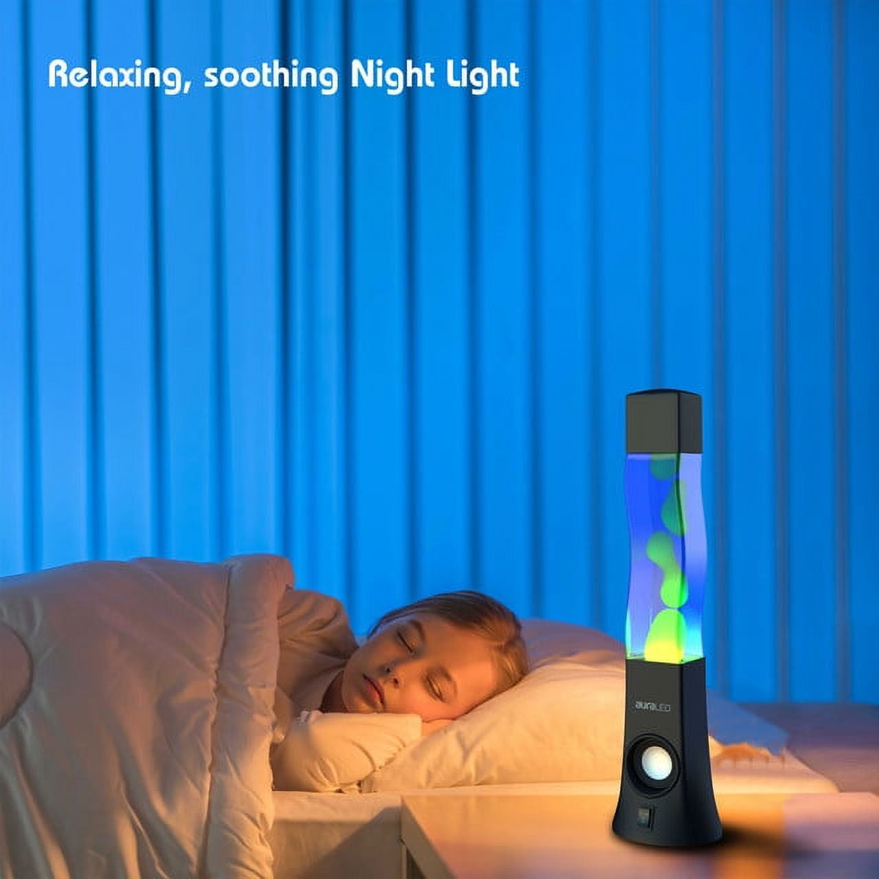 Tzumi ColorFlow Hi-Fi Bluetooth Speaker Lamp with Colorful Lava/Liquid Wax Light Show, 16.5 inches
