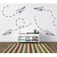 thumbnail image 4 of Flying Paper Airplane Kids Modern Wall Art Decal, 4 of 4