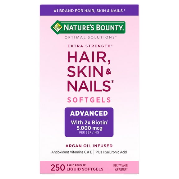 Nature's Bounty Optimal Solutions Advanced Hair, Skin & Nails Softgels, 250 ct.