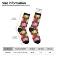 thumbnail image 2 of Disketp Cute Elephants Unisex Crew Socks Lightweight Breathable Ventilation Ankle Socks, Mid-calf socks for Daily, 2 of 6
