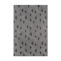 Navy Blue Area Rug 8x10 - Modern Rectangle Living Room Rug - Washable Indoor Rug