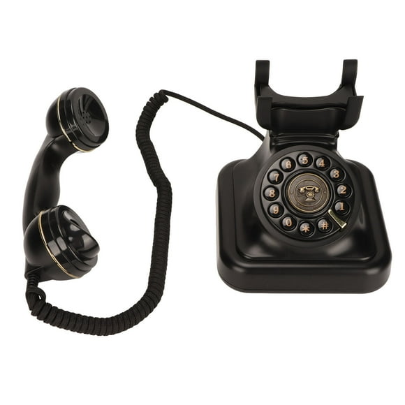 Teléfono con cable, teléfono fijo vintage Teléfono con cable vintage antiguo Teléfono fijo retro Estética elegante