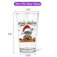 thumbnail image 5 of Merry Christmas Santa Devon Rex Scarf Twinkling Lights Xmas Holiday 16oz Pint Beer Glass Mug Cat Lover Kitten Owner Gifts Beer Glasses Cup - 00022, 5 of 5