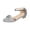 Silver, variant on HTHLVMD Fashion Sparkly Evening Shoes, Glitter Ankle Strap Sandals for Women, Women Sandals Comfortable Walking Open Toe Sandals for Women Dressy Summer Low Heel Adjustable Ankle Strap Shoes, Black 6