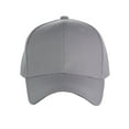 thumbnail image 2 of NYFASHION101 Unisex Plain Adjustable Hook and Loop Baseball Cap VEL100, HG Light Gray, 2 of 4