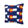 thumbnail image 2 of Living Room Sofa Pillow Cover Colorado Flag Digital Printed Square Cushion Cover 12"x12", 2 of 7